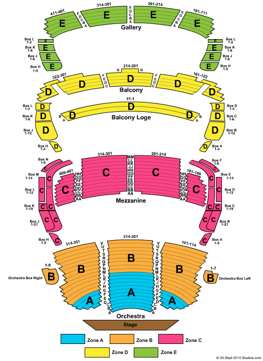 Ordway Center For Performing Arts Seating Chart